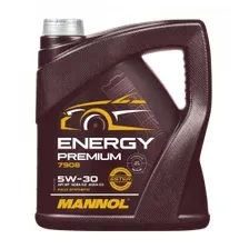 Моторное масло MANNOL 7908 Energy Premium 5W-30 5л API SN/CH-4 LL-04 C2/C3 dexos2