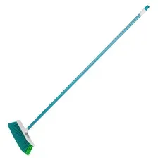 PALISAD 935595 Щетка пластмасс. для подмет. пола, премиум, 23 см, c черенком, 120 см, бирюз. щетина, Home