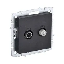 Розетка IEK Brite BR-AF20-O-K02 (черный)
