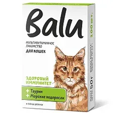 BALU Здоровый иммунитет Лакомство мультивитаминное для кошек 100 таб