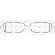 Тормозные колодки дисковые задняя ось NIBK PN0846