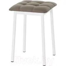 Табурет AMC Comfort 7К6.17 (кожзам, капучино/белый)