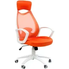 Офисное кресло CHAIRMAN 840 White (оранжевый)
