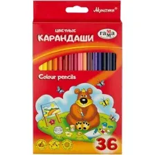 Набор цветных карандашей ГАММА Мультики / 050918-10 (36цв)
