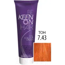 Крем-краска для волос KEEN Colour Cream 7.43 (средне-русый медно-золотистый)