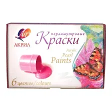 Акриловые краски ЛУЧ Перламутровые / 22С 1411-08 (6цв)