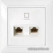 Розетка компьютерная Bylectrica Стиль РК216-014 (белый)