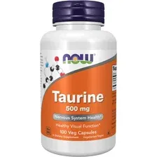 Таурин Now Foods Taurine Veg 500 мг (100 капсул)