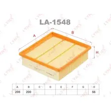 Фильтр воздушный LYNXAUTO LA-1548