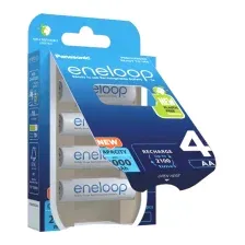 Комплект аккумуляторов Panasonic Eneloop AA 2000 / BK-3MCDE/4BE (4шт)