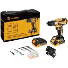 Дрель-шуруповерт Deko GCD20DU PRO SET 63