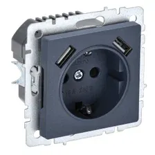 Розетка IEK Brite BR-R14-16-U21-D31-K35
