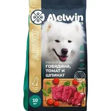 Сухой корм для собак Melwin С говядиной, томатами и шпинатом (10кг)