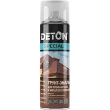 Грунт-эмаль Deton Special Для профнастила и металлочерепицы RAL8017 (520мл, шоколадно-коричневый)