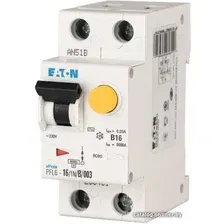 Дифференциальный автомат Eaton PFL6 1P+N 10А 30мА В 6кА 2М 286429