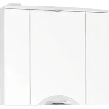 Symbolite Шкаф с зеркалом для ванной Жасмин 2 800/С Люкс (белый)