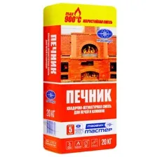 Жаростойкий состав «Тайфун Мастер» ПЕЧНИК 20 кг