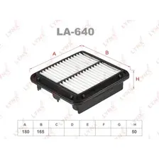 Фильтр воздушный LYNXAUTO LA-640