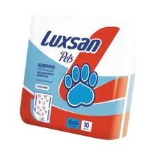 Пеленки одноразовые для животных LUXSAN Premium 60х60 см 10 штук (LSN750304)