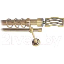 Карниз для штор Lm Decor Стайл 165 2р гладкий 25/16мм (антик, 3.6м)