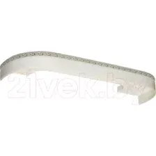 Карниз для штор LEGRAND Галант Neo Флора 2.4 / 48066716 (белый глянец)