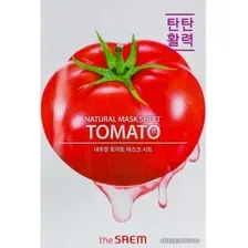 Тканевая маска The Saem Маска для лица тканевая Natural Tomato Mask Sheet (21 мл)