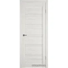 Межкомнатная дверь Atum Pro Х28 80x200 (bianco р, стекло white cloud)