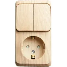 Блок выключательрозетка Systeme (Schneider) Electric Этюд BPA16-202D