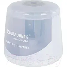 Точилка Brauberg Double Blade White. Электрическая / 271337