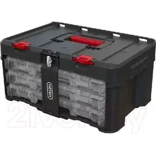 Ящик для инструментов Keter 3 Organizer Set Unit 253380 (черный/красный)