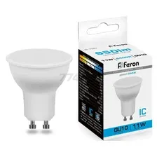 Лампа светодиодная Feron MR16 11Вт GU10 6400K LB-760 38142