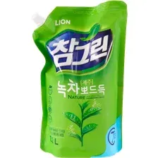 Средство для мытья посуды Lion Chamgreen зеленый чай 1.2 л