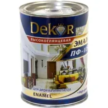 Эмаль Dekor ПФ-115 глянцевая (белый, 0.8 кг)