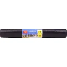 Пакеты для мусора OfficeClean 240 л 228607/И (10 шт, черный)