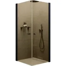 Душевой уголок MaybahGlass MGY-1297-6 (бронзовое стекло/черный)