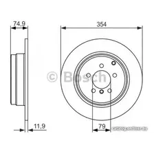 Тормозной диск Bosch 0986479612