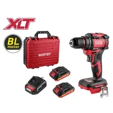 Аккум. дрель-шуруповерт WORTEX BD 2025 DLi в чем. ALL1 XLT БЕСЩЕТ, 18 В, 50 Нм, 2х2 Ач, БЗП 10 мм (шурупы до 9 мм, защита от перегрузки и перегрева, импульсная функция)
