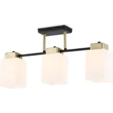 Люстра средней высоты Ambrella light TR303046/3 BK/GD (черный/золото)