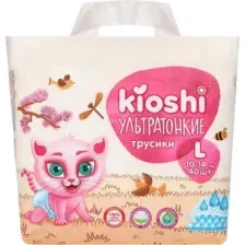 Трусики-подгузники Kioshi Ультратонкие L 10-14 кг KS211 (40 шт)