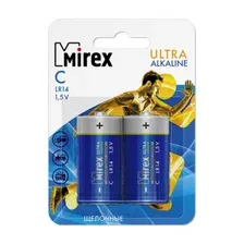 Батарейка LR14/C MIREX 1,5 V алкалиновая