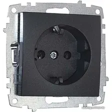 Розетка Elbi Zena-Vega 609-011100-217 (графит)