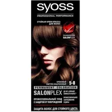 Крем-краска для волос Syoss Salonplex Permanent Coloration 5-8 ореховый светло-каштановый