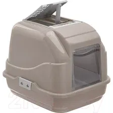 Туалет-домик Imac Easy Cat / 84080 (серо-бежевый)