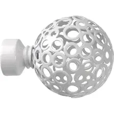 Наконечник для карниза Lm Decor YF095 Ажур 25мм (белый глянец)