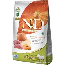 Сухой корм для собак Farmina N&D Pumpkin Grain Free Boar & Apple Adult Mini (с мясом кабана, тыквой и яблоком) 2.5 кг