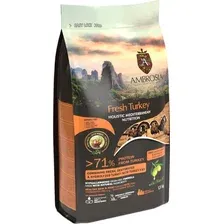 Сухой корм для собак Ambrosia Mediterranean Adult, Senior & Sterilized All Breeds Fresh Turkey (для стерилизованных со свежей индейкой) 1.5 кг