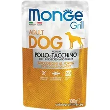 Пресервы Monge Grill Pollo e Tacchino 100 г