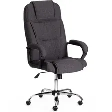 офисное компьютерное кресло Tetchair Bergamo Chrome (ткань), серый