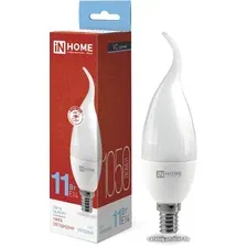 Светодиодная лампочка In Home LED-Свеча на ветру-VC 11Вт 230В Е14 6500К 1050Лм 4690612030494