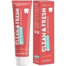 Зубная паста Consly Clean&Fresh С экстрактом красного чая и морскими минералами (105г)